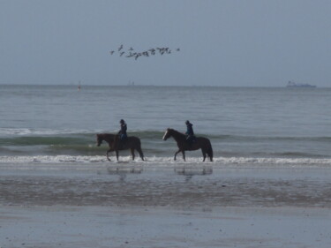 Promenade sur la plage de Deauville