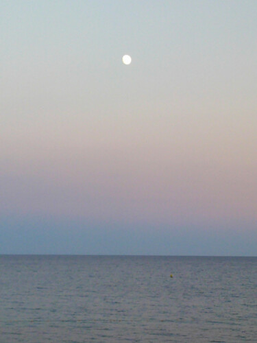 Lever de lune à Menton